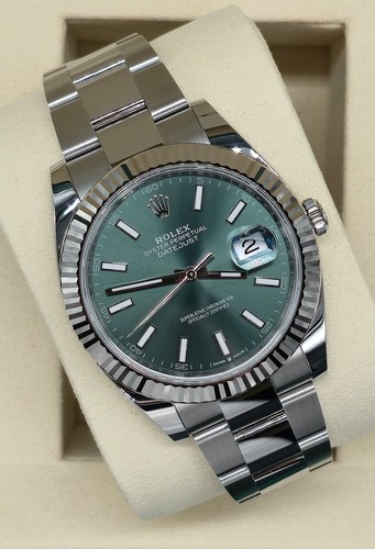 Rolex datejust mint green - 41,,
