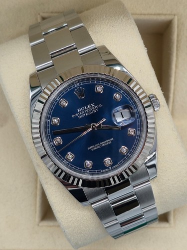 Rolex datejust blue - rolex,