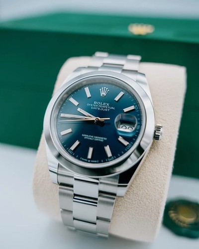 Rolex datejust 126300 - rolex, blue