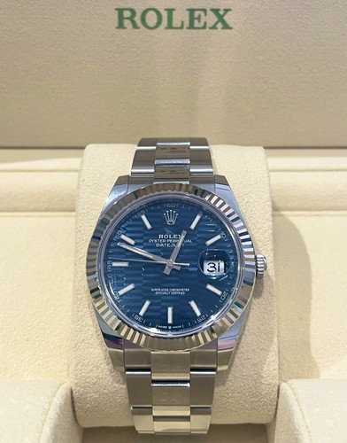 Rolex datejust 41mm blue - rolex,