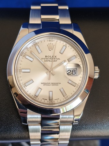Rolex datejust 41mm silver - 41mm,